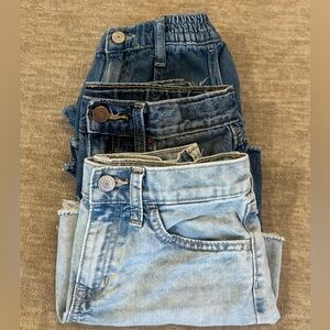 Old Navy Girls Size 10 Shorts Bundle High Rise Adjustable Waist Denim